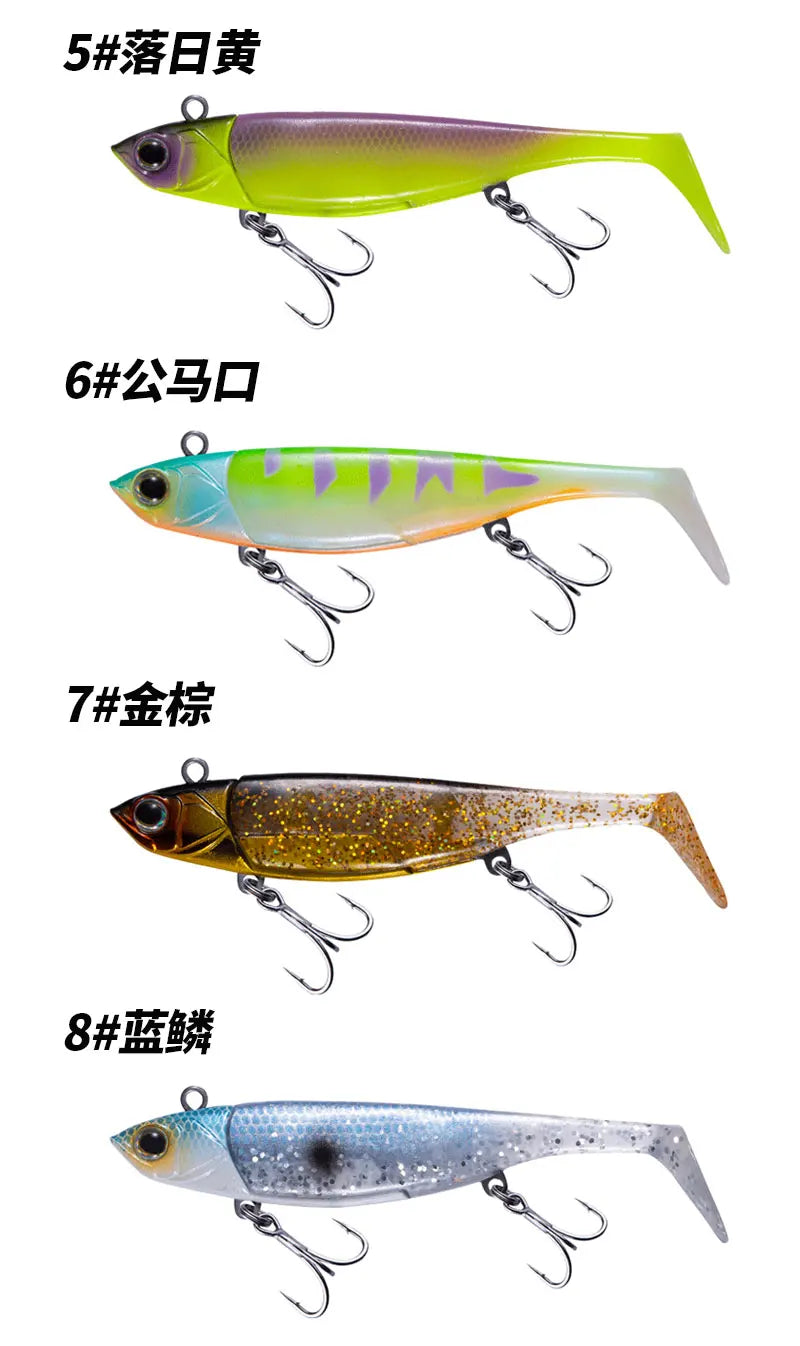 Soft Rubber Jig Head Fishing Lure