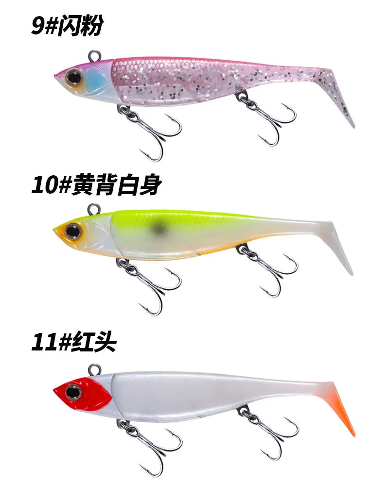 Soft Rubber Jig Head Fishing Lure