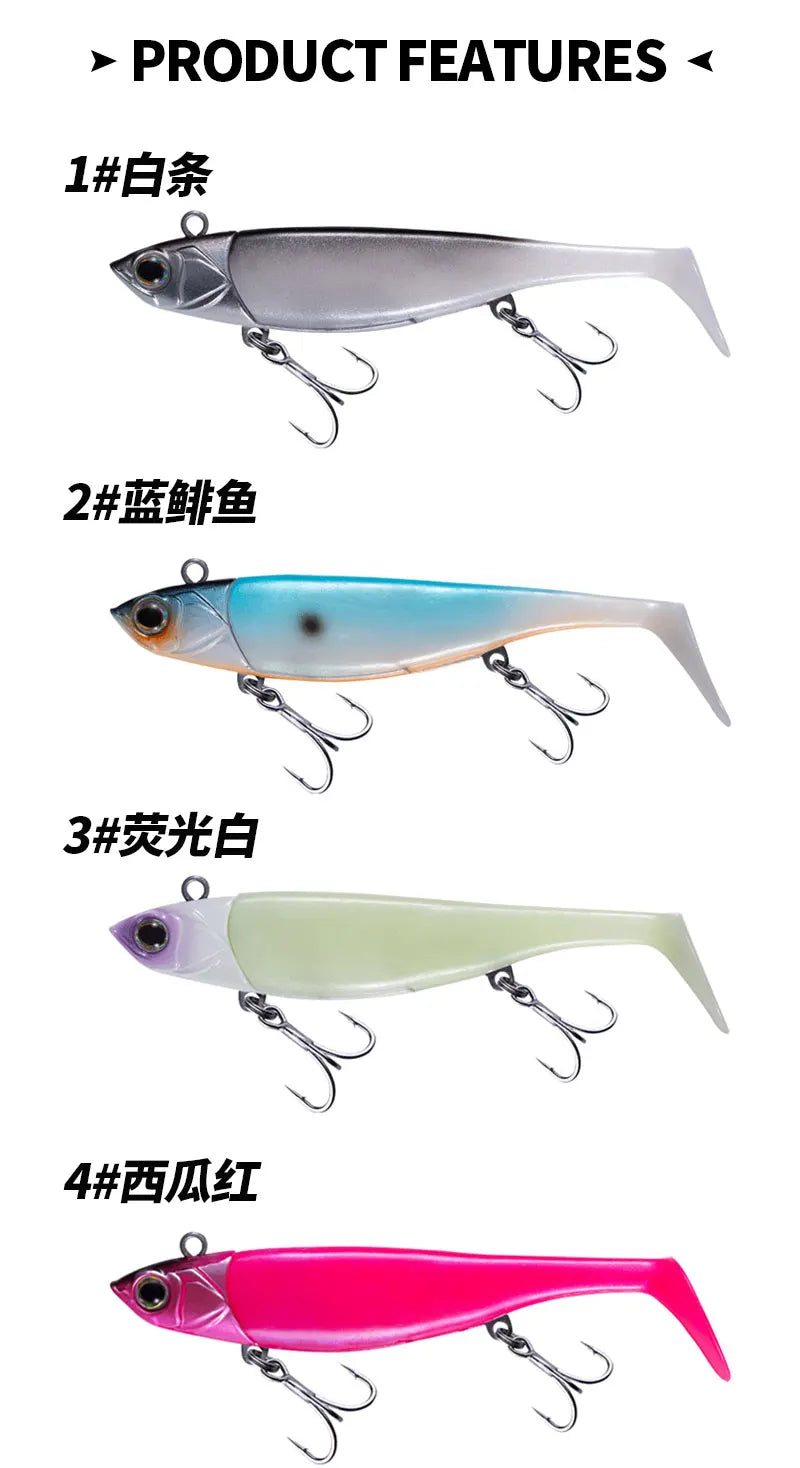 Soft Rubber Jig Head Fishing Lure